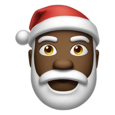 Black Santa angry sticker