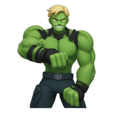 Four arms Ben ten sticker