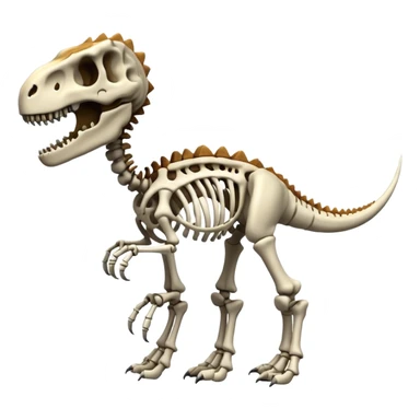 Dinosaur skeleton sticker