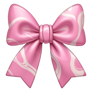 marble pink bow sticker