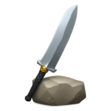 Espada dentro de una piedra sticker