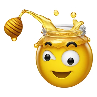 A emoji throwing up honey  sticker