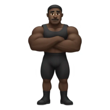 Black Strongman sticker
