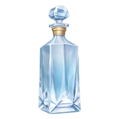 Crystal Decanter for vodka with class sticker