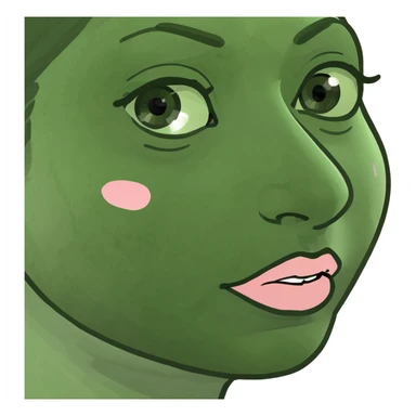 Smile face with blush sticker