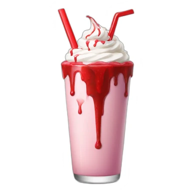 bloody milkshake sticker