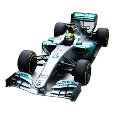 Mercedes F1 car sticker