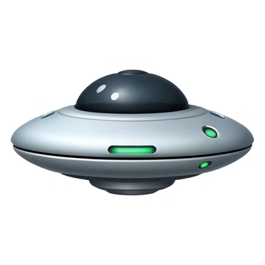 simple and minimal ufo, and looks a bit fat  sticker