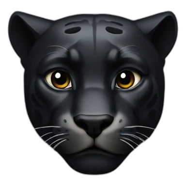 black panther head sticker