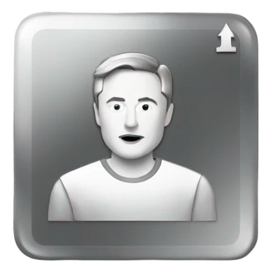 elon musk have silver play button sticker