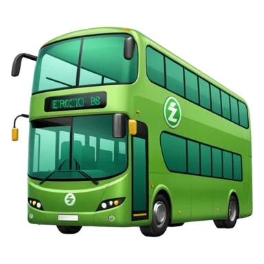 green electric bus with large zero-euro coin symbol sticker