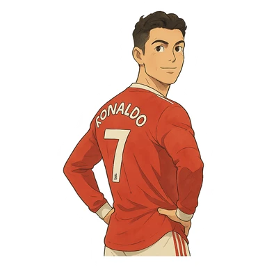 Cristiano Ronaldo iconic footballer sticker