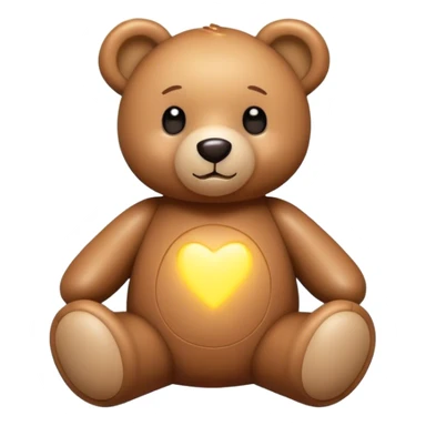 Teddy bear surrounded by flashes sticker
