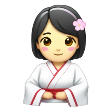 japan hot spring with korean girl, wearing yukata sticker