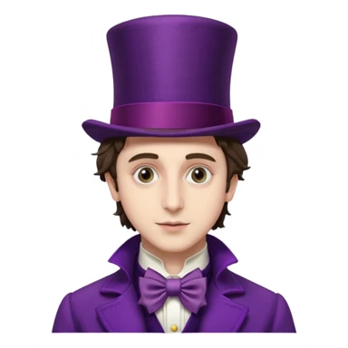 willy wonka timotee chalamet sticker