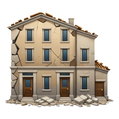 Damaged Building Interior sticker