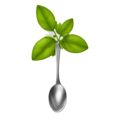  spoon with tea leaf sticker