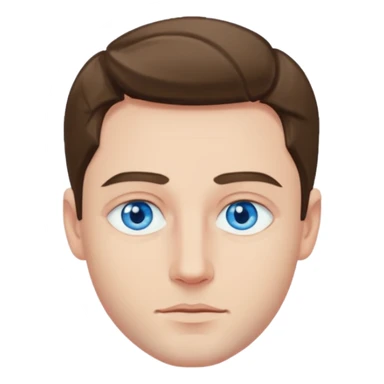 hold men blue eyes, art painting  sticker