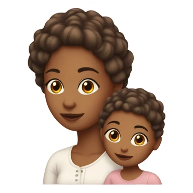 Girl with baby edges  sticker