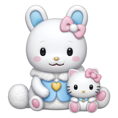 Cinamoroll hello kitty sticker