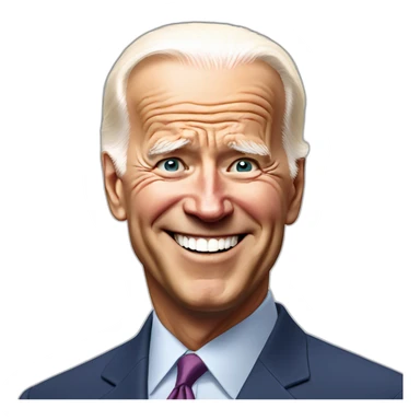 joe biden smiling sticker