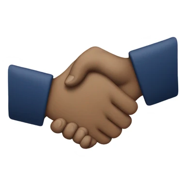 
handshake dark blue clothes sticker