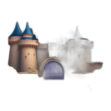 Château de Disneyland Paris en emoji Apple  sticker
