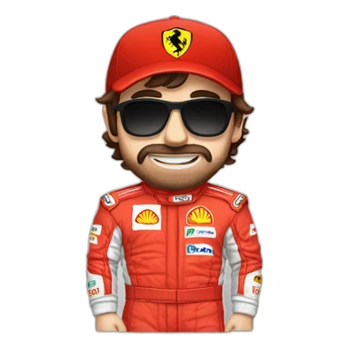 Fernando alonso ferrari sticker