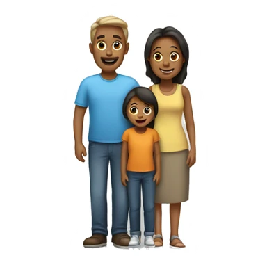 Family of 3 persons. A mom, a old daughter and a Young dougter sticker