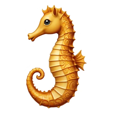 Cinematic Realistic Comical Sea Horse Portrait Emoji, Head tilted dramatically with an exaggeratedly amused expression, featuring a striking, finely detailed body with bold, whimsical patterns and wide, expressive eyes full of playful disbelief, rendered with natural, vibrant hues and realistic texture; high shine, dramatic yet playful, styled with an air of cheeky aquatic mischief, soft glowing outline, capturing the essence of a spirited and over‐the‐top sea horse that looks ready to bob its way into viral fame! sticker