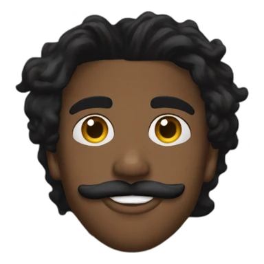 playboi carti, mustache and goatee sticker