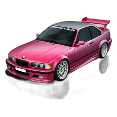 BMW E36 en drift sticker