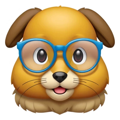 scotel pokemon with glasses and cute sticker