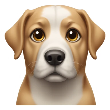 dog gazing into the camera sticker