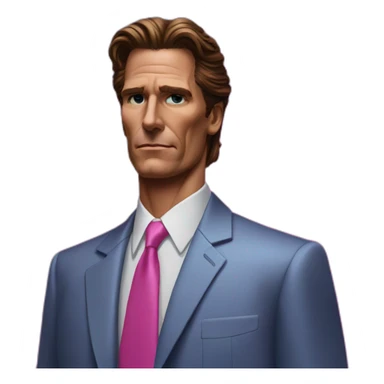 Patrick bateman, retrowave sticker