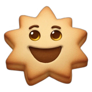 Cookies in star form sticker