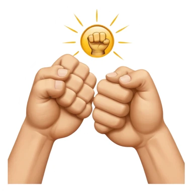 fist bump sticker
