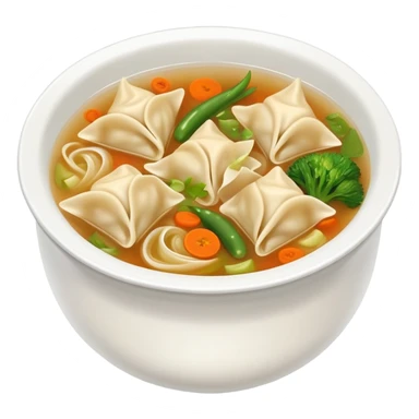 Wonton soup sticker