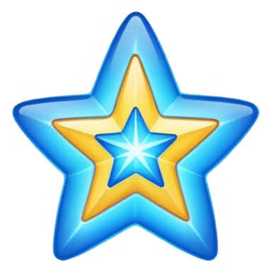 make a blue star sticker
