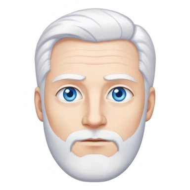 TEACHER MAN TALL BLUE EYES WHITE HAIR  sticker