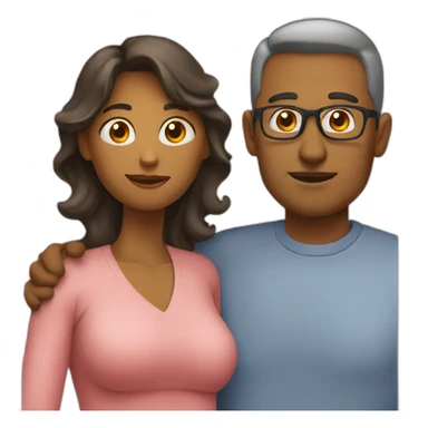 Mother and father sticker
