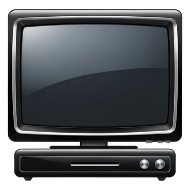 Television set, modern flatscreen TV sticker