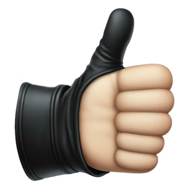 thumb up, gothic glove, magical style sticker