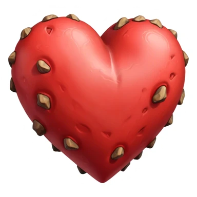 Brindled heart  sticker