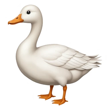 white big goose sticker