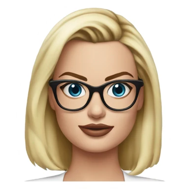 :Margot Robbie: glasses  sticker