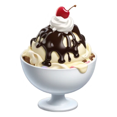 Bowl eating ice cream sticker
