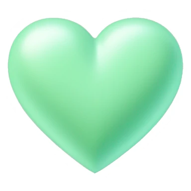 Pastel green heart  sticker