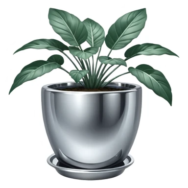 plant in pot style hajime sorayama sticker