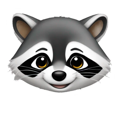 Raccoon in love sticker